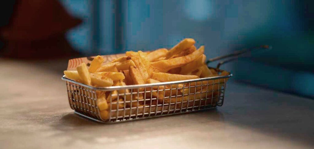 Kleine Portion Pommes