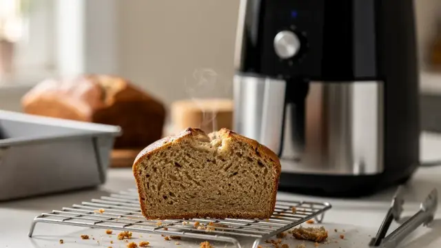 Heißluftfritteuse mit Backfunktion für gesundes Kochen und Backen in einem Gerät