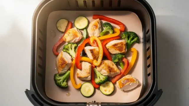Silikonmatten und Edelstahlgitter als Alternativen zu Backpapier im Airfryer