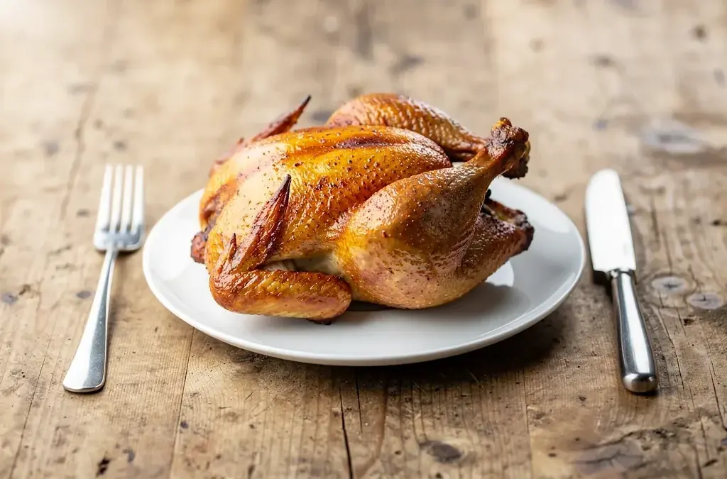 Fassungsvermögen der Heißluftfritteuse für ein ganzes Hähnchen optimal nutzen