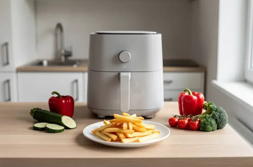 Heißluftfritteuse für Singles in kleiner Küche ideal für gesundes Kochen