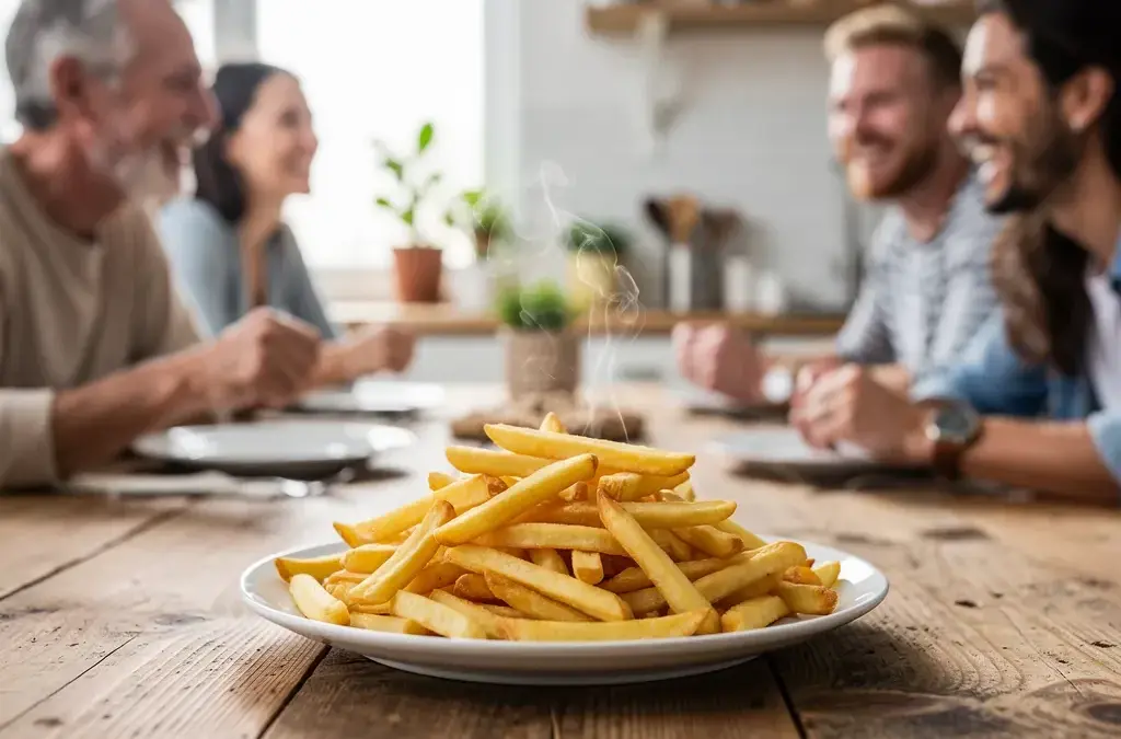 Illustration zum Thema Heißluftfritteuse Umweltbilanz