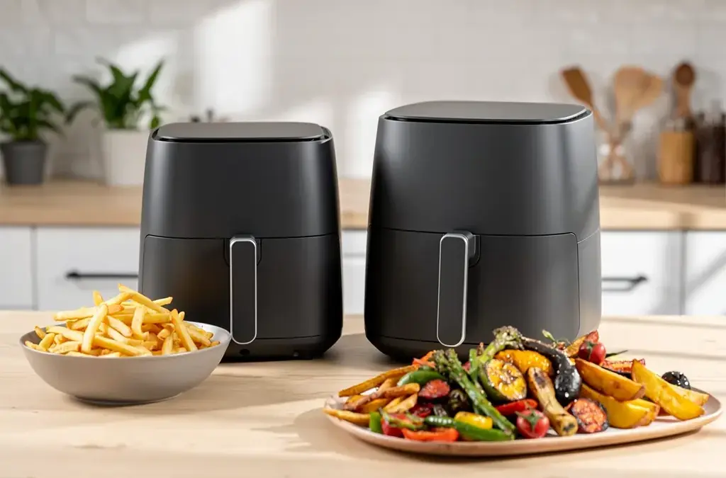 Heißluftfritteuse XXL für große Portionen ideal geeignet und vielseitig nutzbar