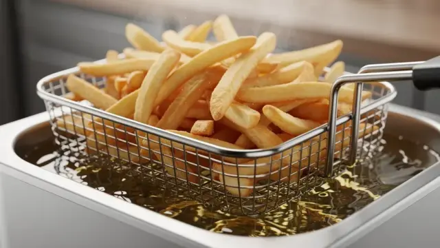 Heizelement einer Friteuse mit Fokus auf Funktionsweise und Wartung