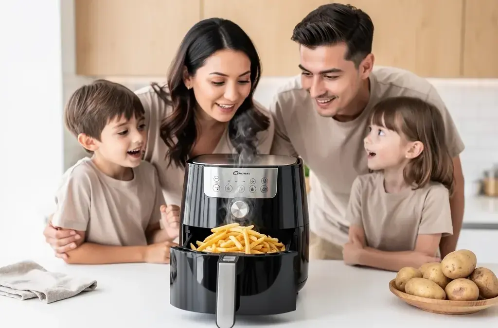 Innsky Air Fryer 5.5L Testbericht über familienfreundliche Heißluftfritteuse