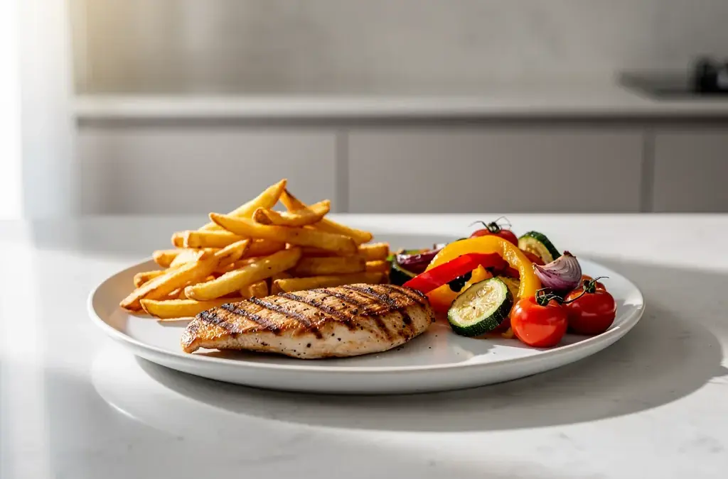 Moulinex Easy Fry & Grill EZ5058 Testgerät zum Heißluftfrittieren und Grillen