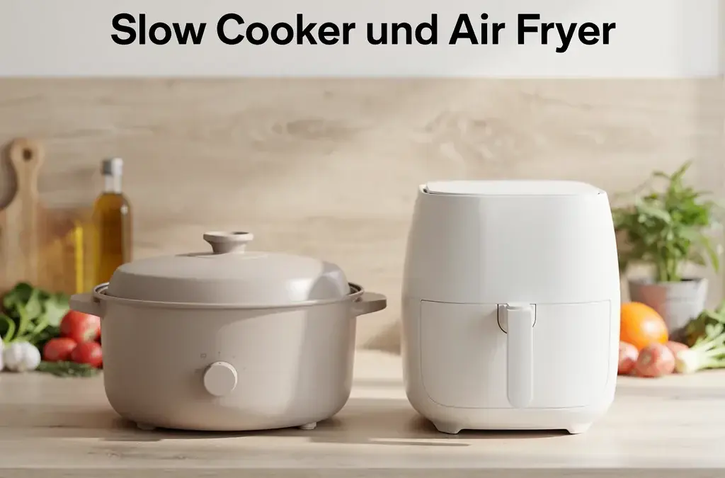 Vergleich von Slow Cooker und Heißluftfritteuse für vielseitiges Kochen