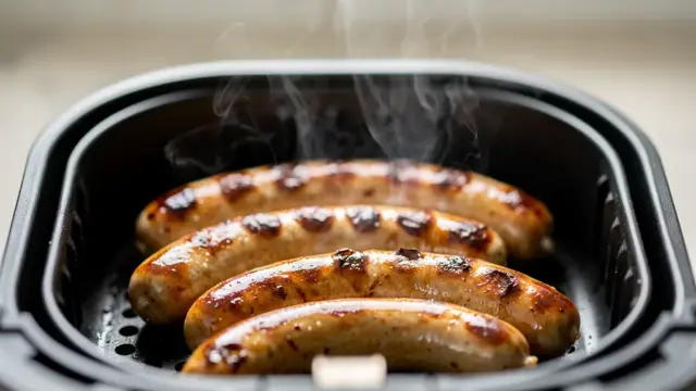 Würstchen im Airfryer zubereiten für den perfekten Snack mit knuspriger Außenhaut