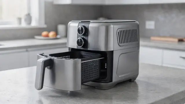 Heißluftfritteuse mit Rapid-Air-Technologie in einer modernen Küche